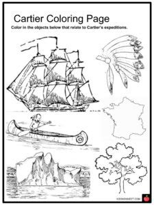 jacques cartier for kids|jacques cartier activity for kids.